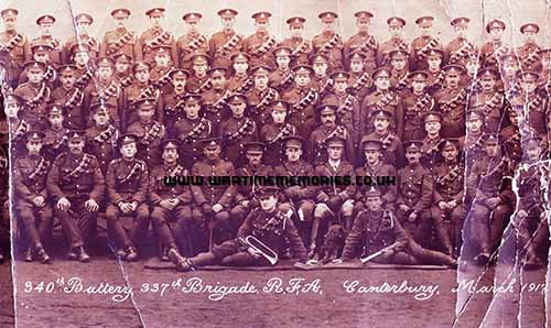 1917 John Richard (Jack) Taylor, bottom row, third from right